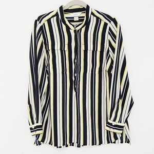 CJ Banks Striped Button down size X